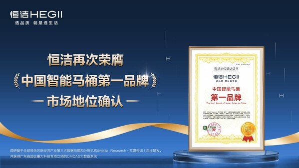 恒洁蝉联中国智能马桶第一品牌引领家居消费品质升级(图1)
