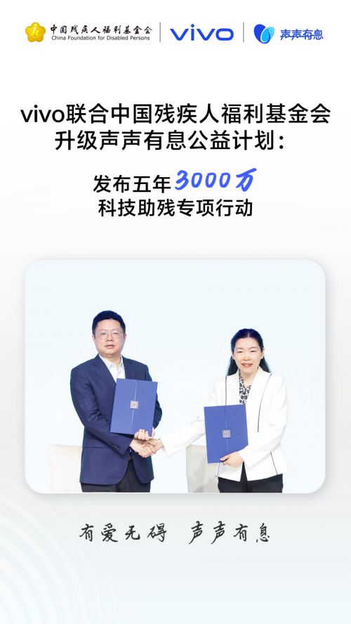 声声有息 科技普惠：vivo携手残基会启动“科技助残公益项目征集”(图2)
