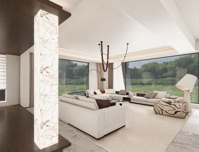 张楠楠「意式极简住宅：简奢境」武汉城市室内设计大赛获奖作品(图1)