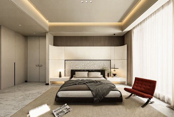 张楠楠「意式极简住宅：简奢境」武汉城市室内设计大赛获奖作品(图2)